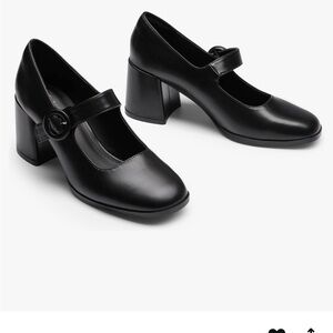 Elegant Black Mary Jane Heels